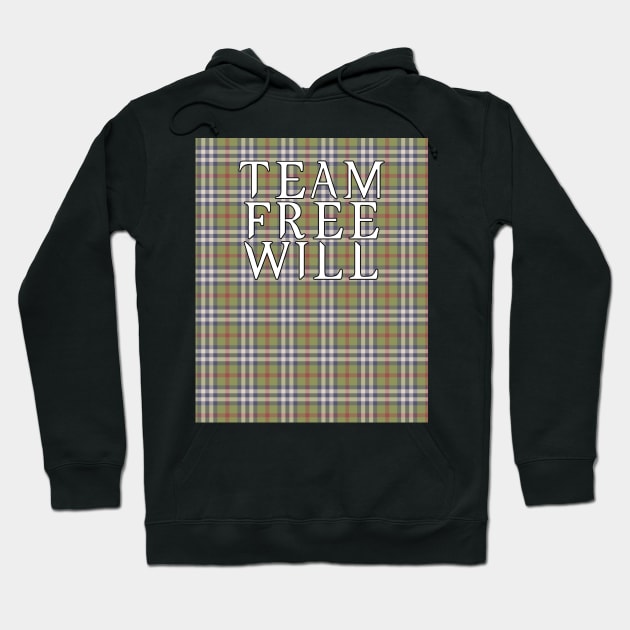 Team Free Will on Plaid Hoodie by MeowOrNever